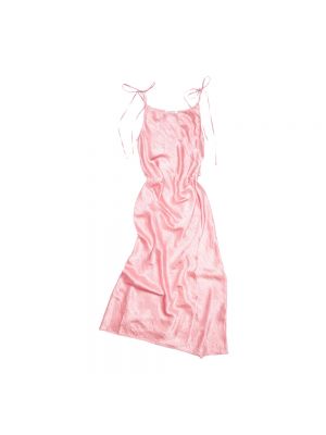 Sukienka długa Acne Studios różowa