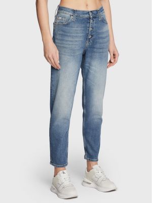 Boyfriend teksapüksid Calvin Klein Jeans sinine