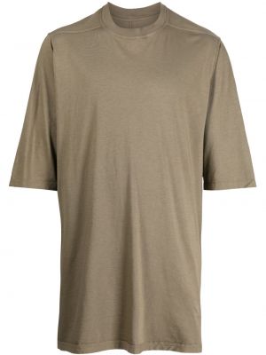 Bavlnené tričko s okrúhlym výstrihom Rick Owens Drkshdw zelená