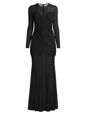 Прозрачное платье Dreamscape Talitha с рюшами MISHA черный