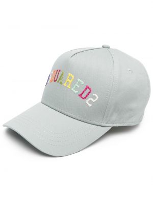 Brodert cap Dsquared2 grå