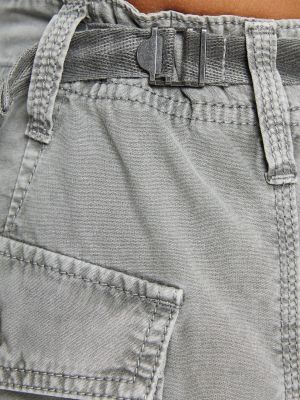 Pantalon cargo Bershka gris