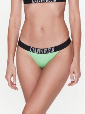 Calvin Klein Swimwear Bikini alsó KW0KW01984  - Zöld