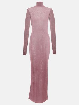 Макси рокля Saint Laurent виолетово