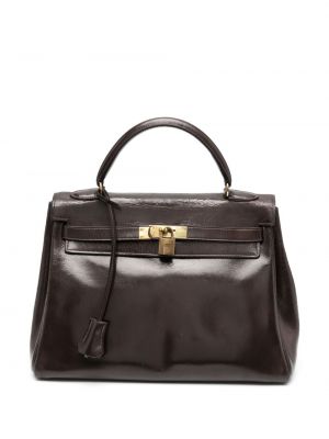 Kožený top na zip s kapsami Hermès