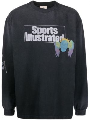 Trykt sweatshirt Alchemist svart