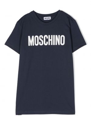 T-shirt for piger Moschino Kids blå