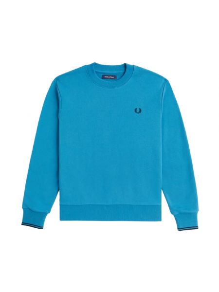 Sweatshirt mit rundem ausschnitt Fred Perry blau