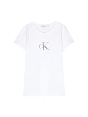 Biała koszulka Calvin Klein Jeans