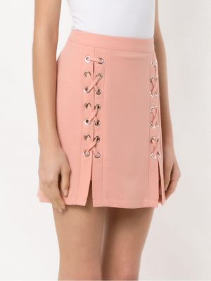 Krajkové šněrovací sukně Olympiah růžové