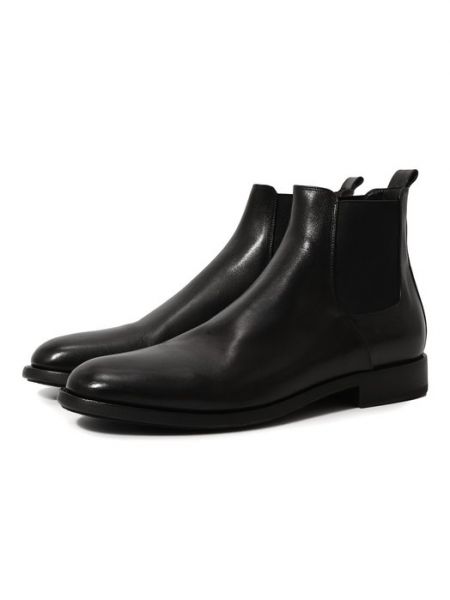 Кожаные ботинки челси Pantanetti черные