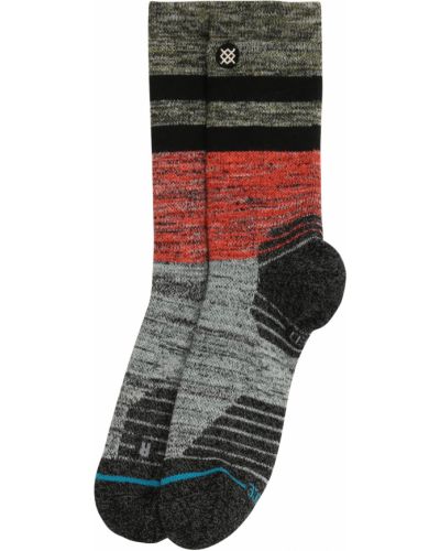 Stance Športové ponožky 'ALDER'  sivá / tmavosivá / červená / čierna