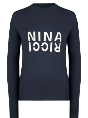 Синий свитер Nina Ricci
