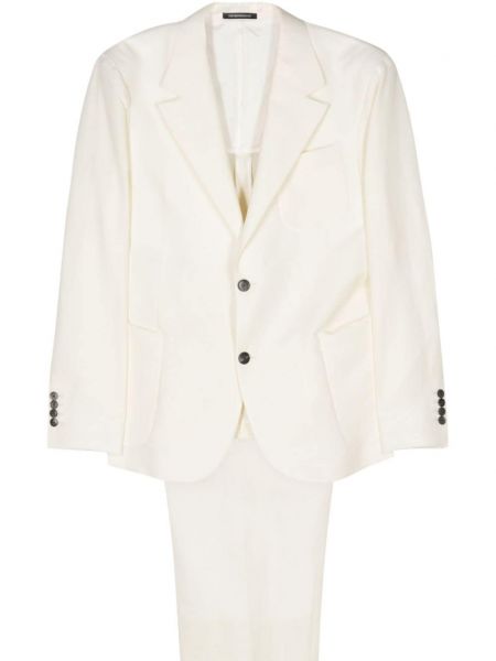 Ленен костюм Emporio Armani бяло