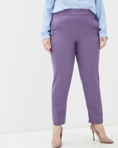 Прямые брюки Olsi фиолетовые