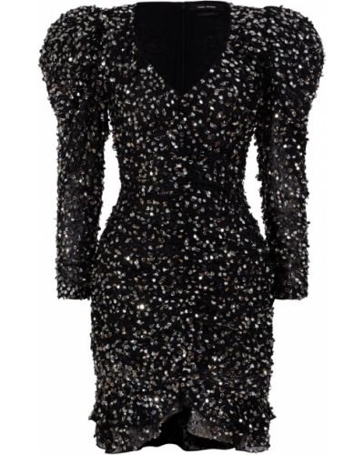 Платье с пайетками Isabel Marant, черное
