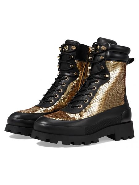 Кружевные ботинки на шнуровке Michael Kors золотые