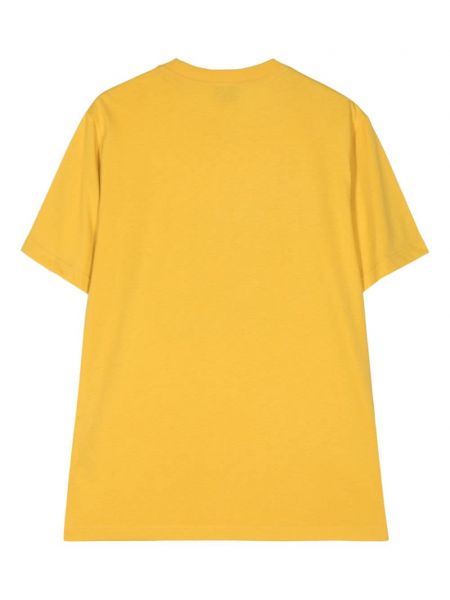 Raštuotas medvilninis marškinėliai Ps Paul Smith geltona