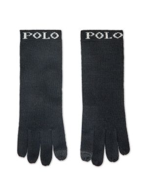 Γάντια Polo Ralph Lauren μαύρο
