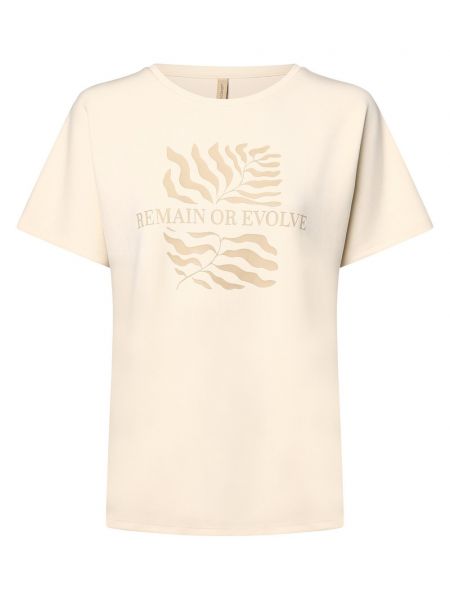 Koszulka z nadrukiem z modalu Soyaconcept biała