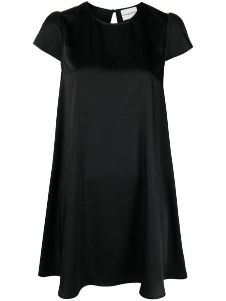 Satynowa sukienka mini Claudie Pierlot czarna