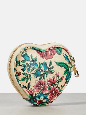 Kvetinová kožená peňaženka Gucci