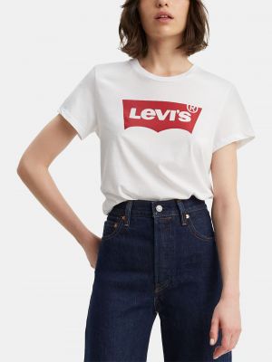 Хлопковая футболка Levi’s® белая