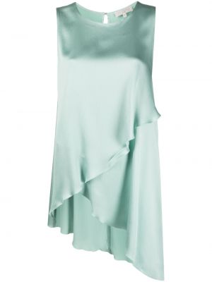 Асиметрична сатенена блуза Antonelli зелено