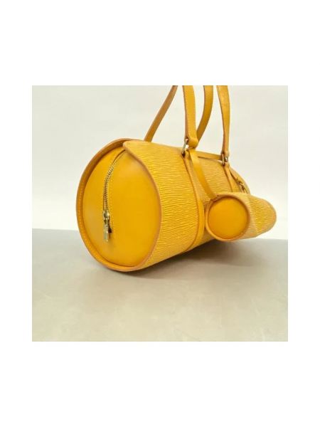 Torba skórzana Louis Vuitton Vintage żółta