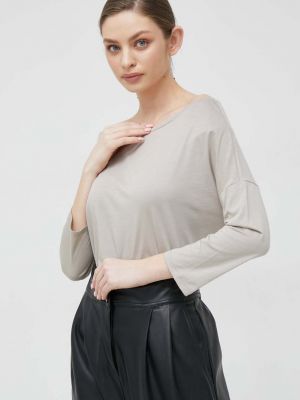 Блуза с дълъг ръкав Sisley бежово