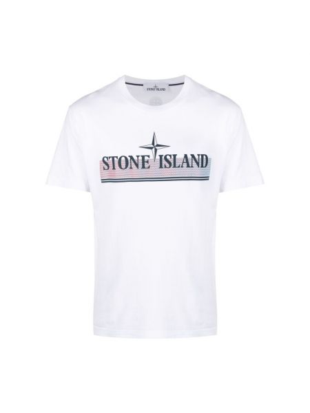 T-shirt Stone Island, biały