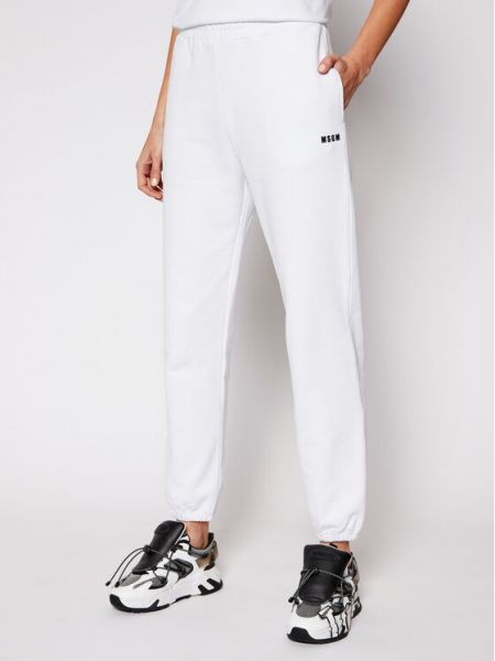 Spodnie sportowe Msgm - biały