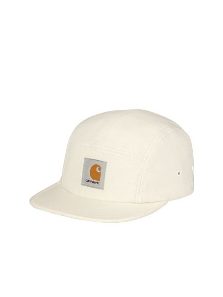 Gorra de algodón Carhartt Wip blanco