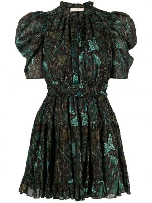 Βαμβακερή κοκτέιλ φόρεμα Ulla Johnson πράσινο