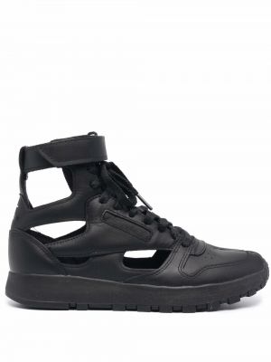 Δερμάτινα sneakers κλασικό Maison Margiela μαύρο