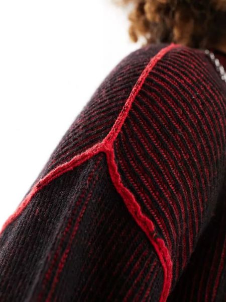 Шерстяной свитер Weekday красный