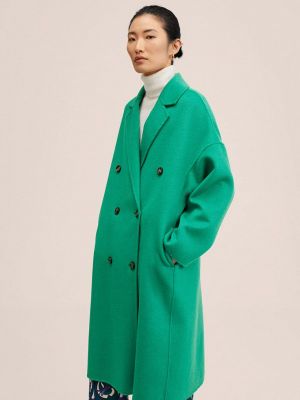 Пальто Mango, зеленый
