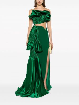 Sukienka koktajlowa Gaby Charbachy zielona