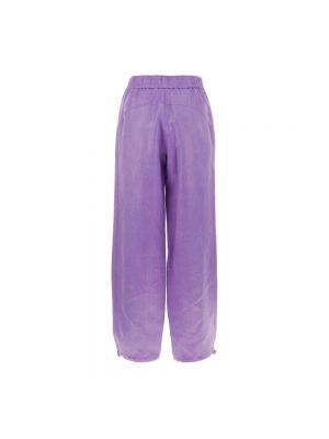 Pantalones de viscosa Jw Anderson violeta