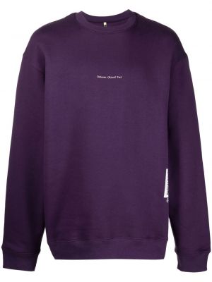 Sweatshirt mit print mit rundem ausschnitt Oamc lila