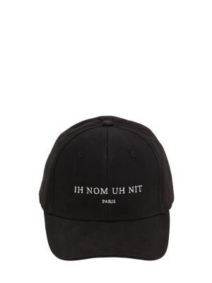 Hut mit stickerei Ih Nom Uh Nit schwarz