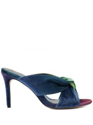 Sametist velvetist sandaalid Alexandre Birman sinine