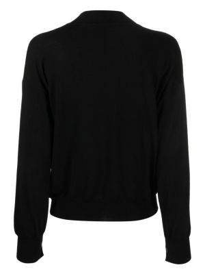 Sweter wełniany Zanone czarny