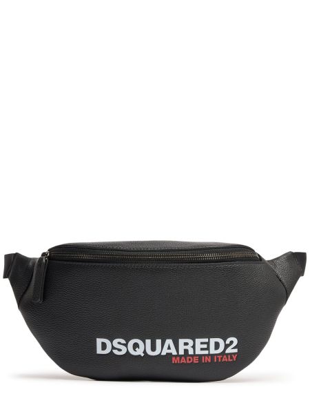 Bälte i läder Dsquared2 svart