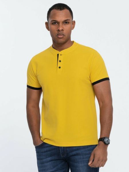 Polo Ombre Clothing żółta