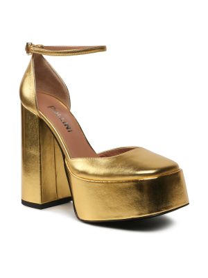 Pantofi Pollini auriu