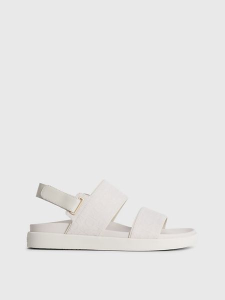 Білі шкіряні сандалії Calvin Klein
