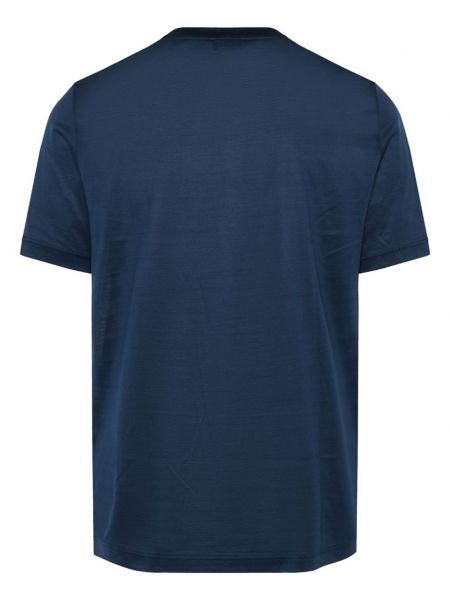 Einfarbige t-shirt Barba blau