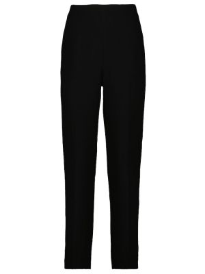 Rovné kalhoty s vysokým pasem Emilia Wickstead černé