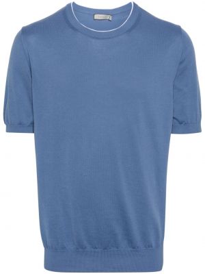 Тениска Canali синьо